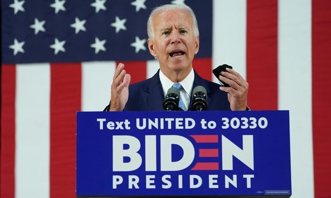 Joe Biden tại Delaware, Mỹ ngày 30/6. Ảnh: Reuters.