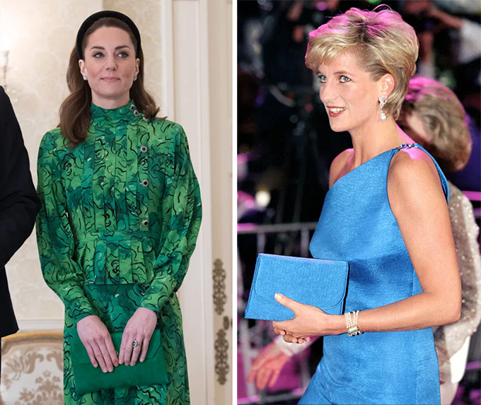 If there is one thing that Diana perfected when it comes to style it was her ability to coordinate. The late royal was a stickler for matching accessories, and religiously matched her clutch to her outfit