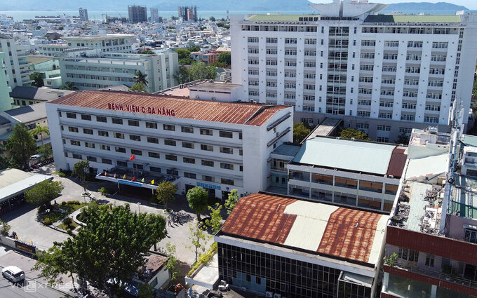Bệnh viện C Đà Nẵng nhìn từ trên cao. Ảnh: Thanh Hiếu.