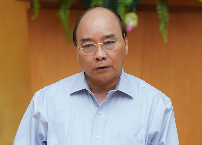 Thủ tướng Nguyễn Xuân Phúc chủ trì họp trực tuyến Thường trực Chính phủ với các địa phương về phòng chống Covid-19, sáng 7/8. Ảnh: Quang Hiếu