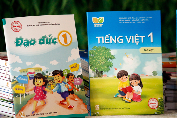 Sách Tiếng Việt của bộ sách Kết nối tri thức với cuộc sống. Ảnh: Thanh Hằng.