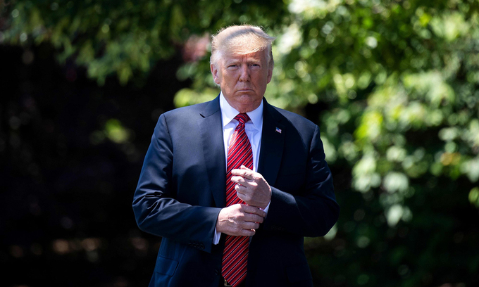 Tổng thống Donald Trump tại Nhà Trắng hồi tháng 6/2019. Ảnh: AFP.