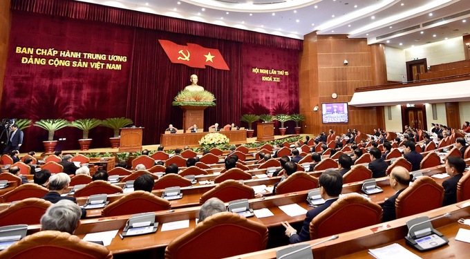 Hội nghị Trung ương 15 (khóa XII) diễn ra trong hai ngày 16 và 17/2 tại Hà Nội. Ảnh: Nhật Bắc