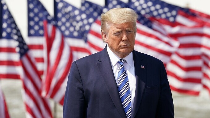 Tổng thống Trump tại Virginia hồi tháng 3/2020. Ảnh: Reuters
