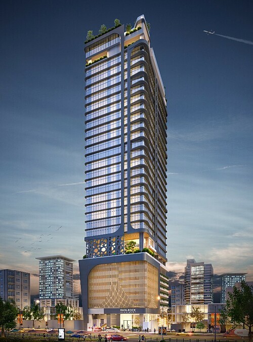 BM Windows ghi dấu ấn tại thị trường quốc tế với Rain Rock Apartment – Phnom Penh với tổng giá trị 5 triệu USD. Ảnh phối cảnh: BM Windows.