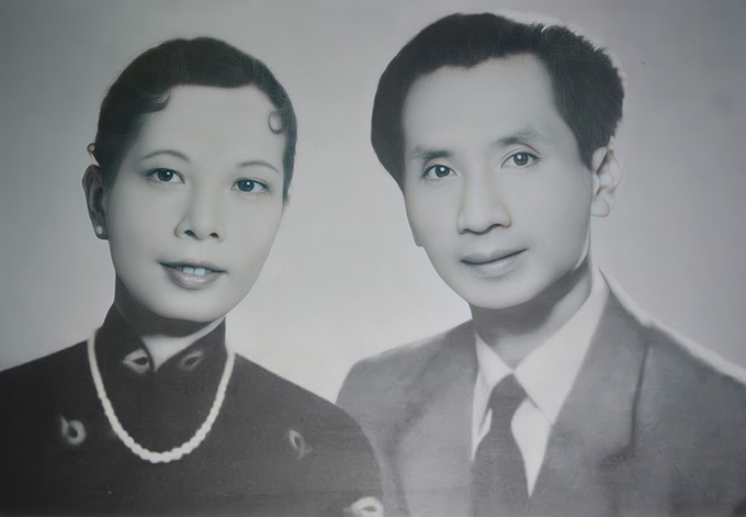 Vợ chồng nhạc sư Vĩnh Bảo
