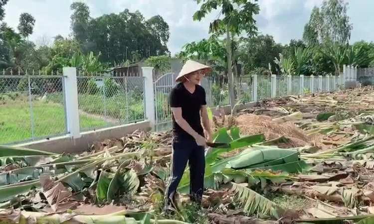 Minh Luân cải tạo vườn 2.000 m2