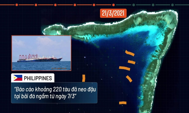 Ba tuần hiện diện của hơn 200 tàu cá Trung Quốc trên Biển Đông